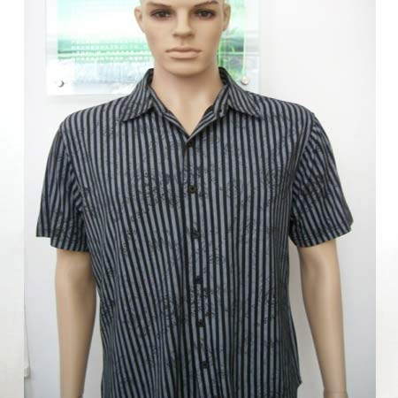竹纤维男士短袖衬衫